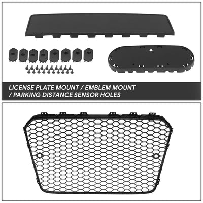 Factory Style RS5 Grille w/ Emblem Mount<br>13-16 Audi A5, S5