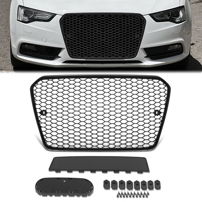 Factory Style RS5 Grille w/ Emblem Mount<br>13-16 Audi A5, S5