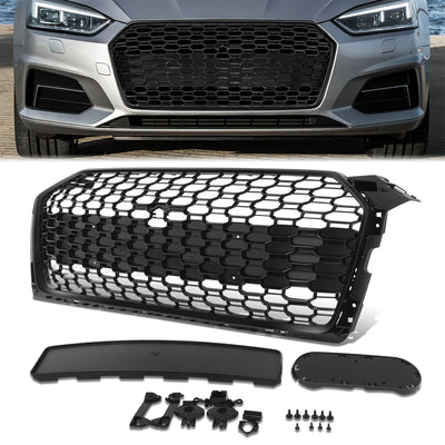 Factory Style RS5 Grille w/ Emblem Mount<br>17-19 Audi A5, S5