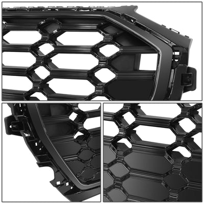 Honeycomb Mesh Front Bumper Grille w/Camera Mount <br>21-23 Audi Q5 SQ5