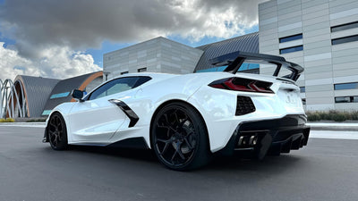 2 Pc black Wickerbill high wing <br>20-24 Chevy Corvette