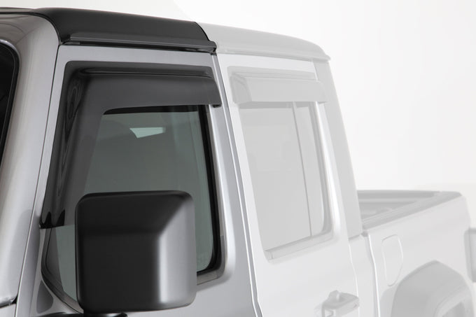2 Pc Smoke Ventguard Front Doors <br>20-23 Jeep Gladiator
