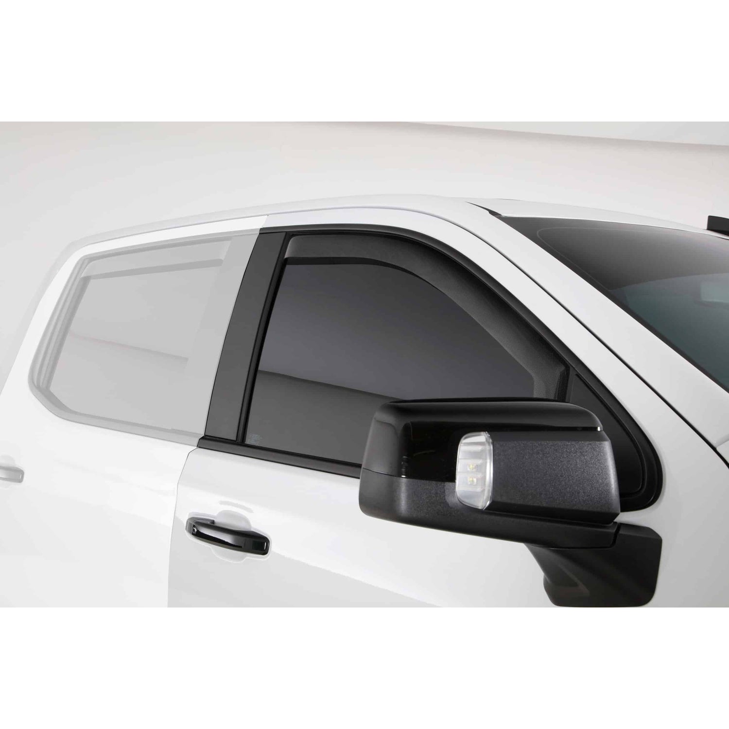 2 Pc Carbon Fiber Look Ventgard Snap <br>19-24 Chevy Silverado 1500 2500