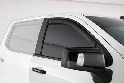 2 Pc Carbon Fiber Look Ventgard Snap <br>19-24 Chevy Silverado 1500 2500