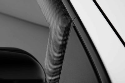 2 Pc Carbon Fiber Look Ventgard Snap <br>19-24 Chevy Silverado 1500 2500