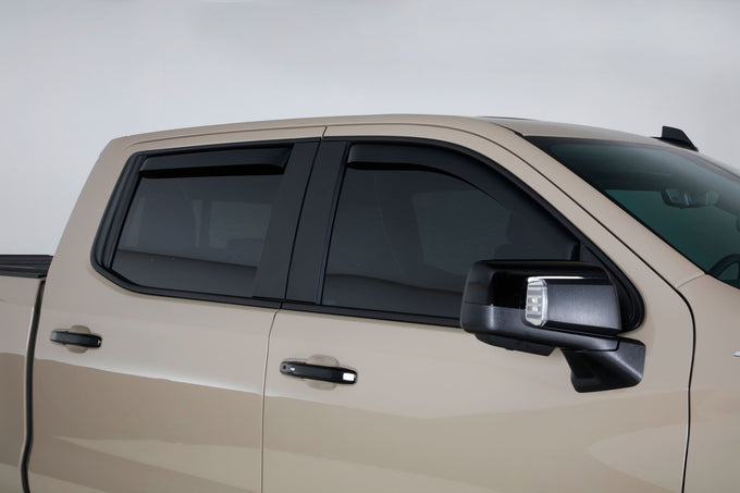 4 Pc Smoke Ventgard Snap Crew Cab <br>19-24 Chevy Silverado 1500 2500