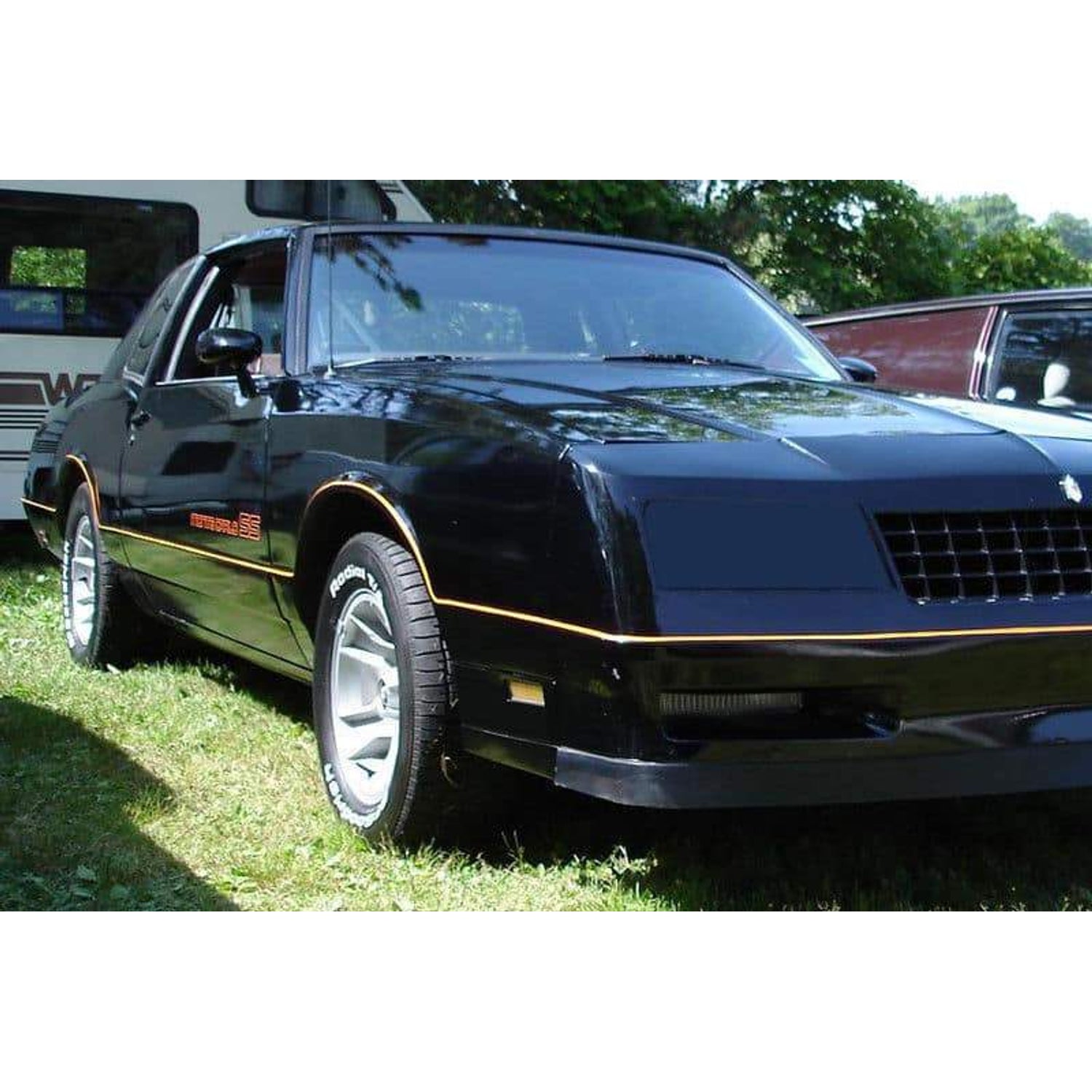2 Pc Smoke Headlight Cover <br>83-88 Chevy Monte Carlo