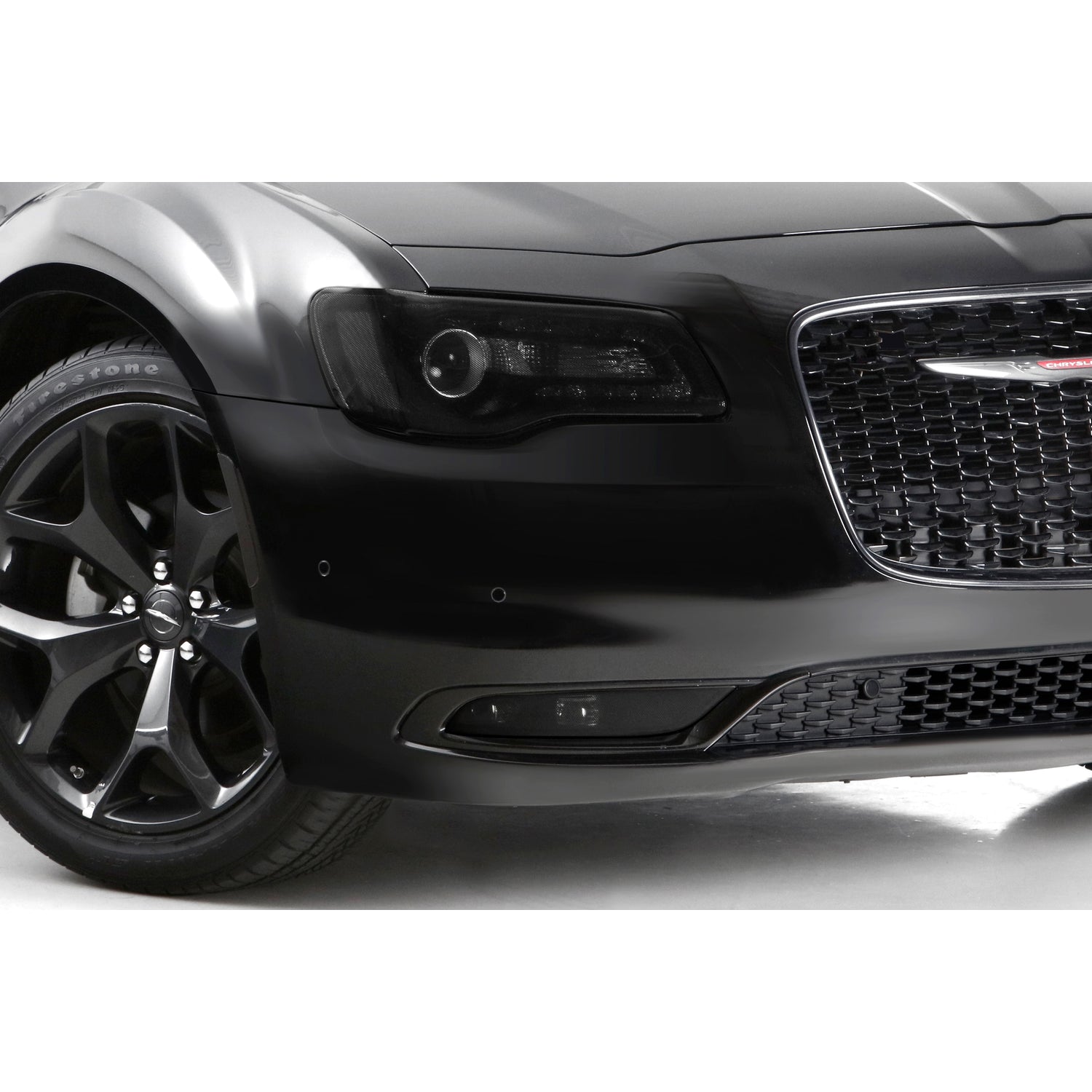 2 Pc Carbon Fiber Look Headlight Cover <br>11-23 Chrysler 300