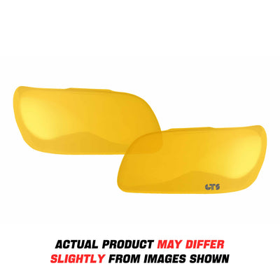 2 Pc Transparent Yellow Headlight Cover <br>86-88 Cadillac Eldorado, 86-91 Seville