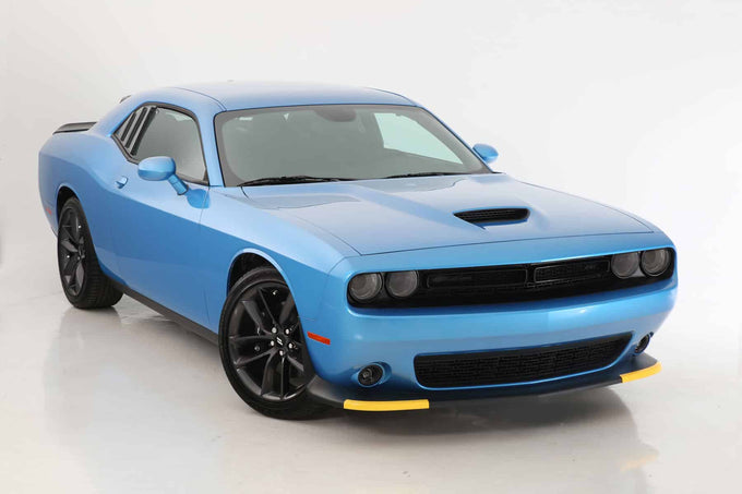 4 Pc Carbon Fiber Look Headlight Cover <br>15-23 Dodge Challenger