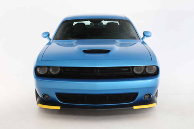 4 Pc Carbon Fiber Look Headlight Cover <br>15-23 Dodge Challenger