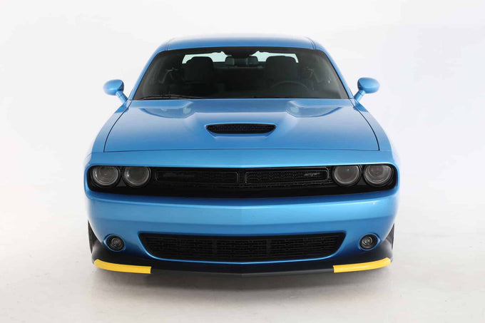 4 Pc Carbon Fiber Look Headlight Cover <br>15-23 Dodge Challenger