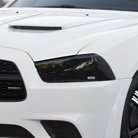 2 Pc Carbon Fiber Look Headlight Cover <br>11-14 Dodge Charger