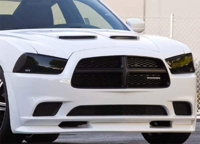 2 Pc Carbon Fiber Look Headlight Cover <br>11-14 Dodge Charger