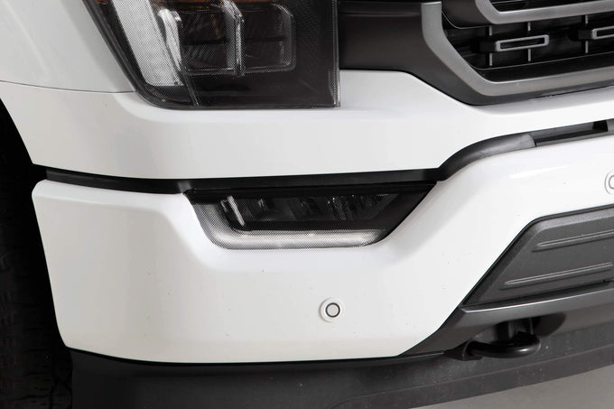 2 Pc Carbon Fiber Look Foglight Covers <br>19-23 Ford F-150