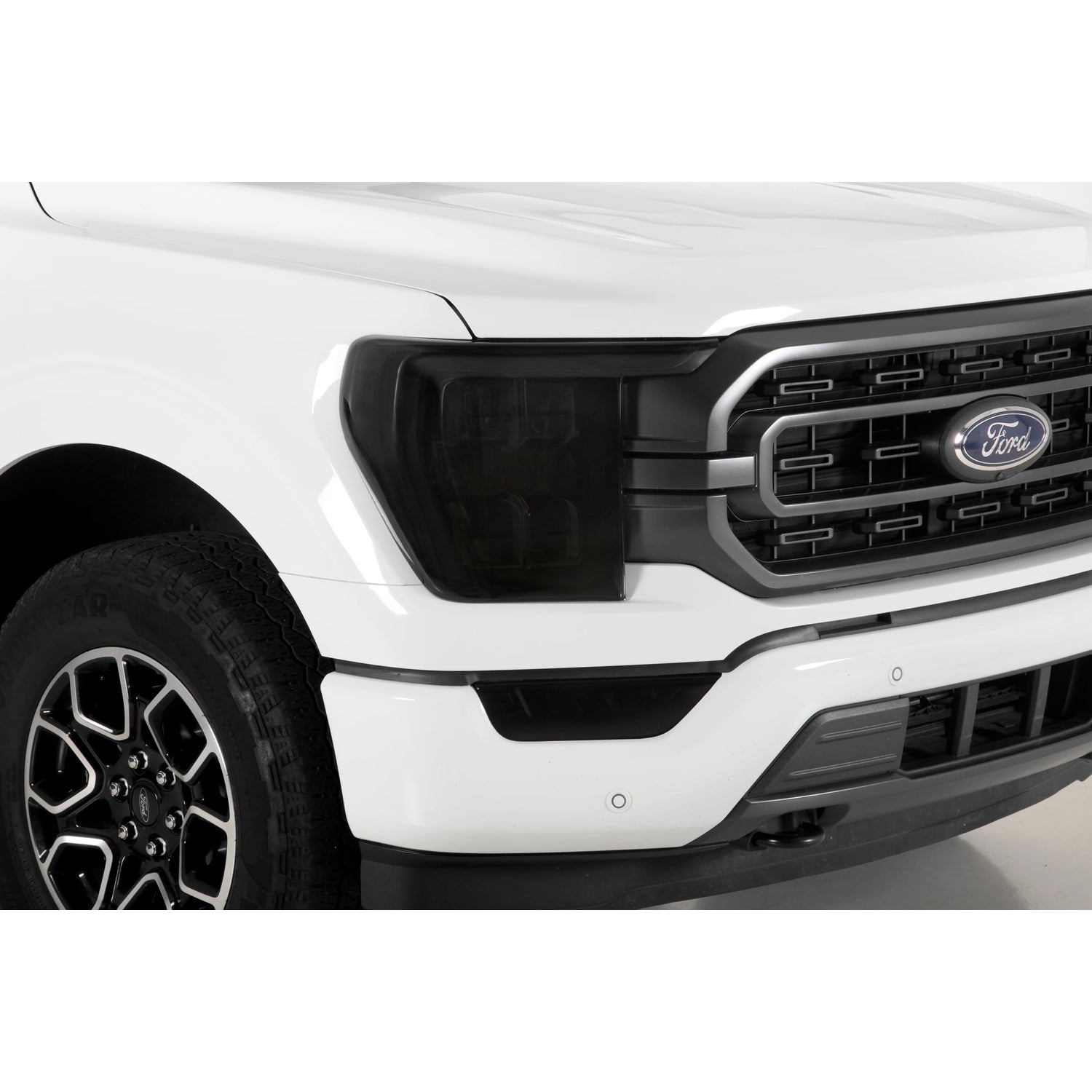 2 Pc Smoke Headlight Covers <br>19-23 Ford F-150