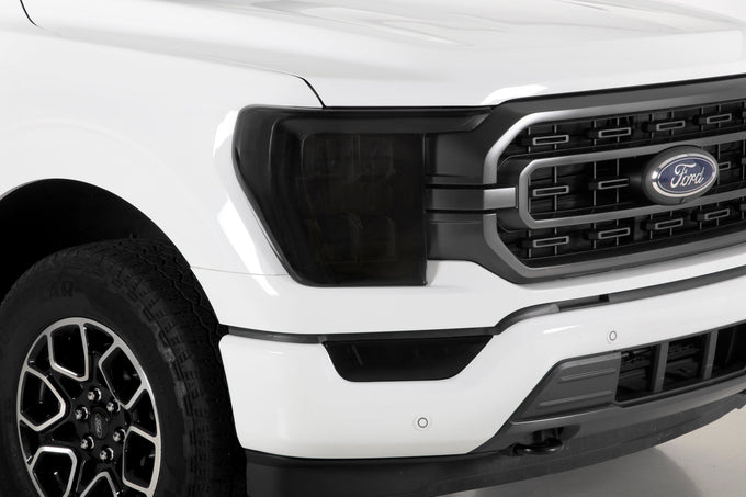 2 Pc Smoke Headlight Covers <br>19-23 Ford F-150