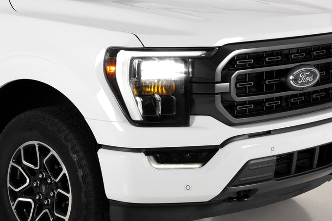 2 Pc Smoke Headlight Covers <br>19-23 Ford F-150