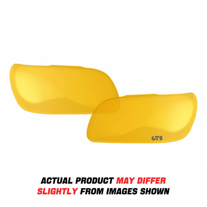 2 Pc Transparent Yellow Headlight Covers <br>00-03 Mitsubishi Eclipse
