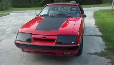 2 Pc Smoke Headlight Covers <br>85-86 Ford Mustang