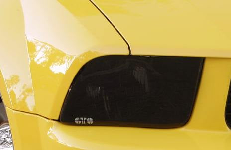 2 Pc Smoke Headlight Cover <br>05-09 Ford Mustang