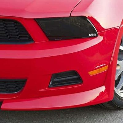 2 Pc Smoke Headlight Cover <br>10-12 Ford Mustang