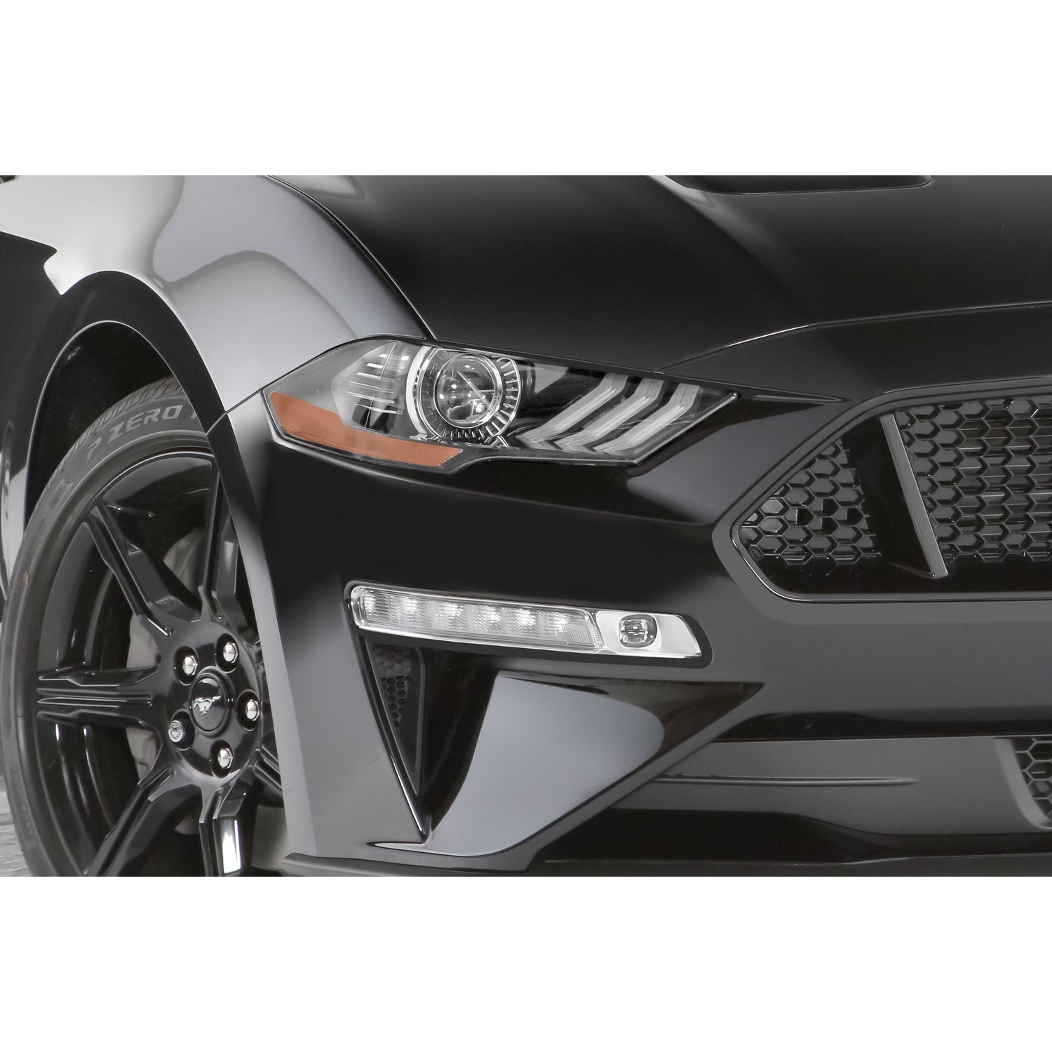2 Pc Clear Front Turn Signal Covers <br>18-22 Ford Mustang