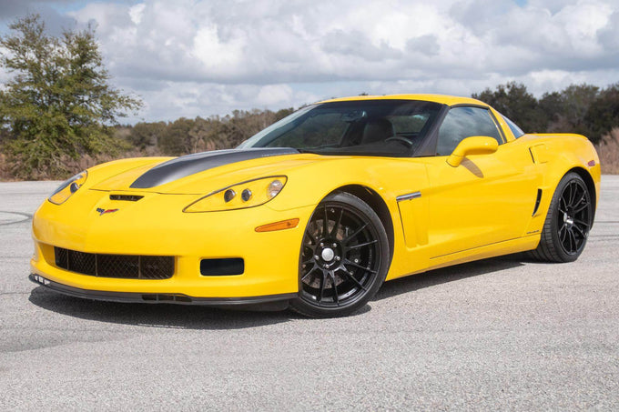 2 Pc Carbon Fiber Look Fog Light Covers <br>06-13 Chevy Corvette