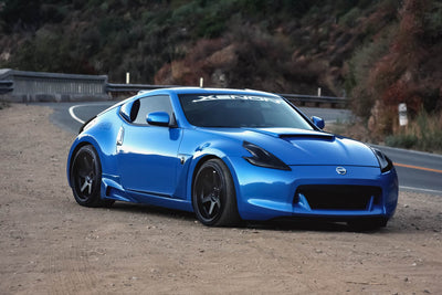 Carbon Fiber Look Headlight Cover <br>09-20 Nissan 370Z
