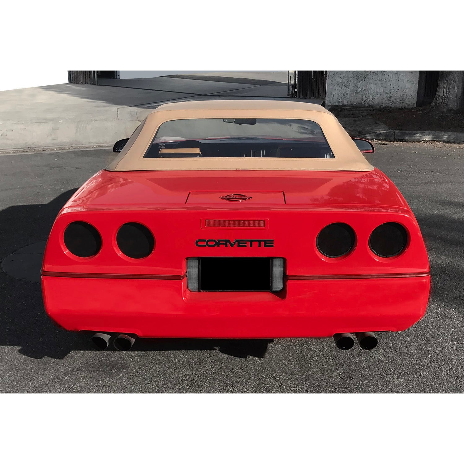 4 Pc Smoke Taillight Cover <br>84-90 Chevy Corvette