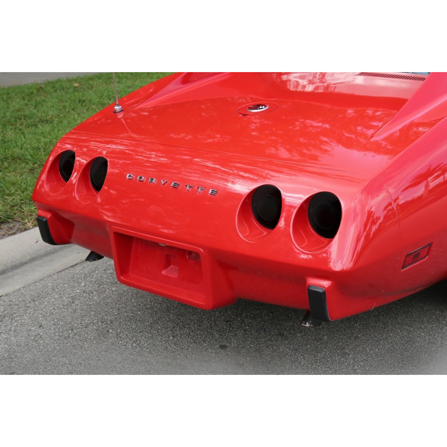 4 Pc With Rubber Smoke Taillight Cover <br>80-82 Chevy Corvette