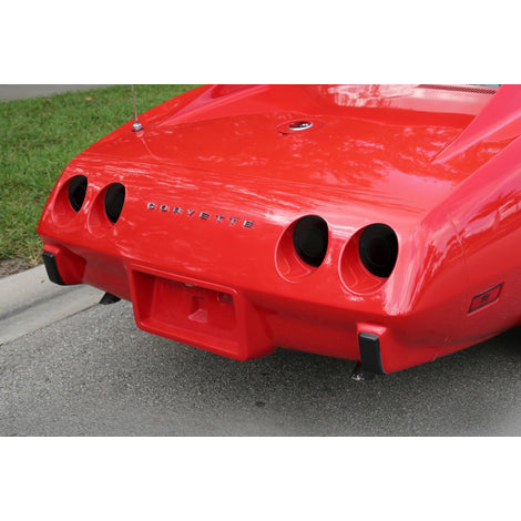 4 Pc With Rubber Smoke Taillight Cover <br>80-82 Chevy Corvette