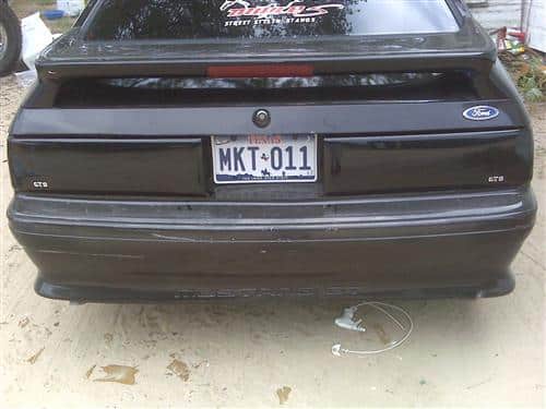 2 Pc Smoke Taillight Cover <br>87-93 Ford Mustang