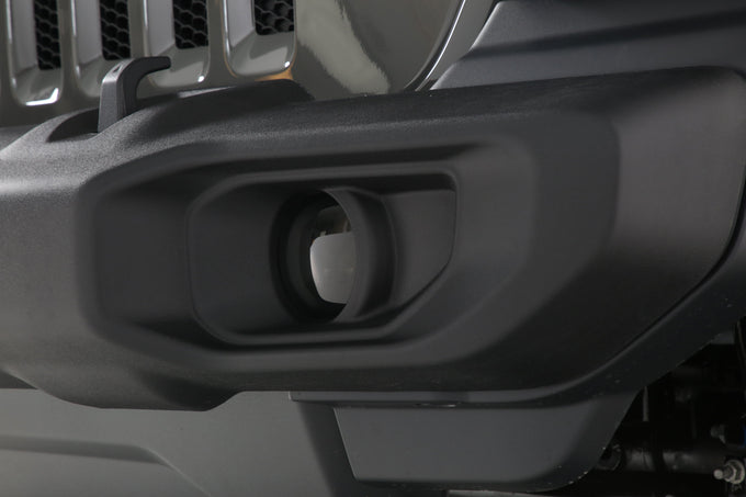 2 Pc Clear Fog Light Covers <br>19-23 Jeep Gladiator