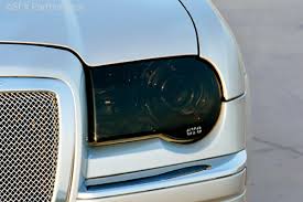 2 Pc Smoke Headlight Cover <br>05-10 Chrysler 300