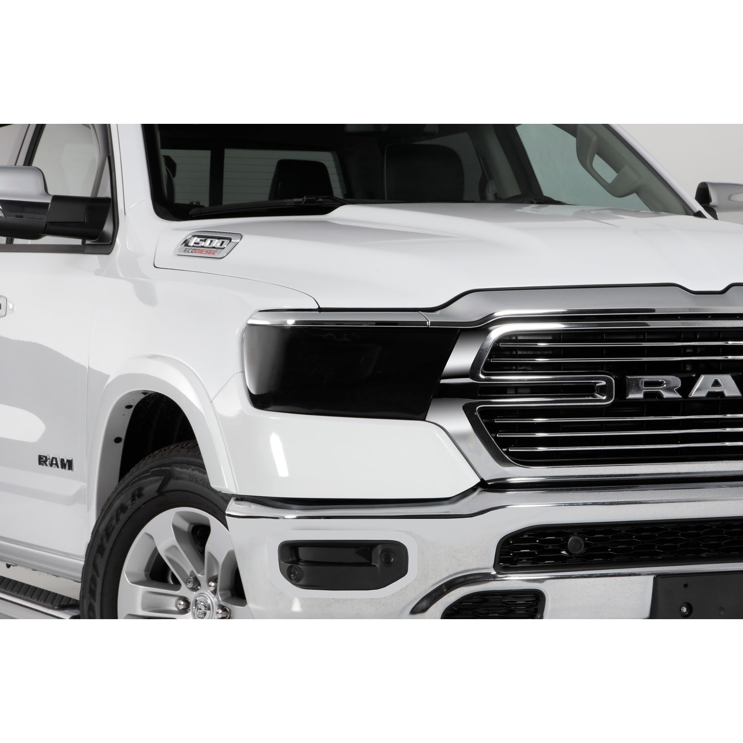 2 PcSmoke Headlight cover <br>19-24 Ram 1500