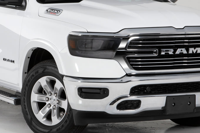 2 Pc Carbon Fiber Look Headlight cover <br>19-24 Ram 1500