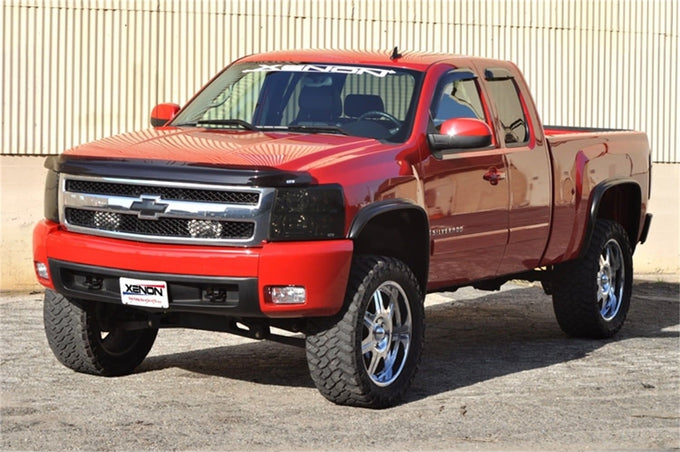 2 Pc Smoke Headlight Cover <br>07-13 Chevy Silverado 1500