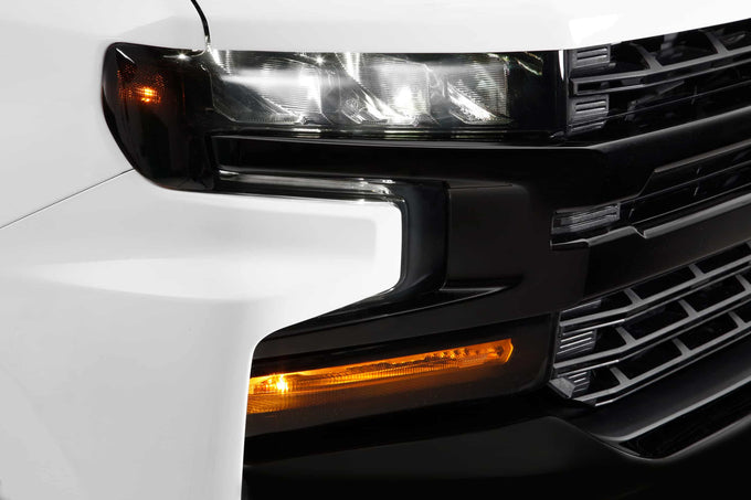 6 Pc Smoke Headlight Cover <br>19-22 Chevy Silverado