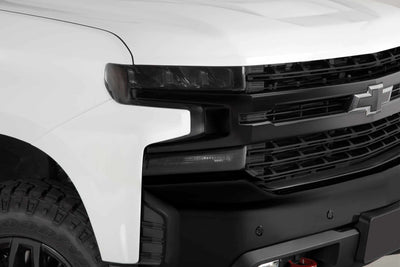 6 Pc Carbon Fiber Look Headlight Cover <br>19-22 Chevy Silverado 1500