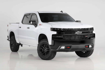 6 Pc Carbon Fiber Look Headlight Cover <br>19-22 Chevy Silverado 1500