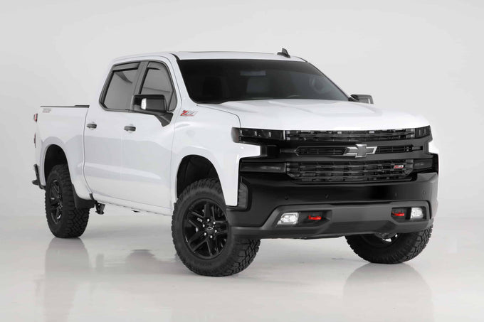 6 Pc Carbon Fiber Look Headlight Cover <br>19-22 Chevy Silverado 1500