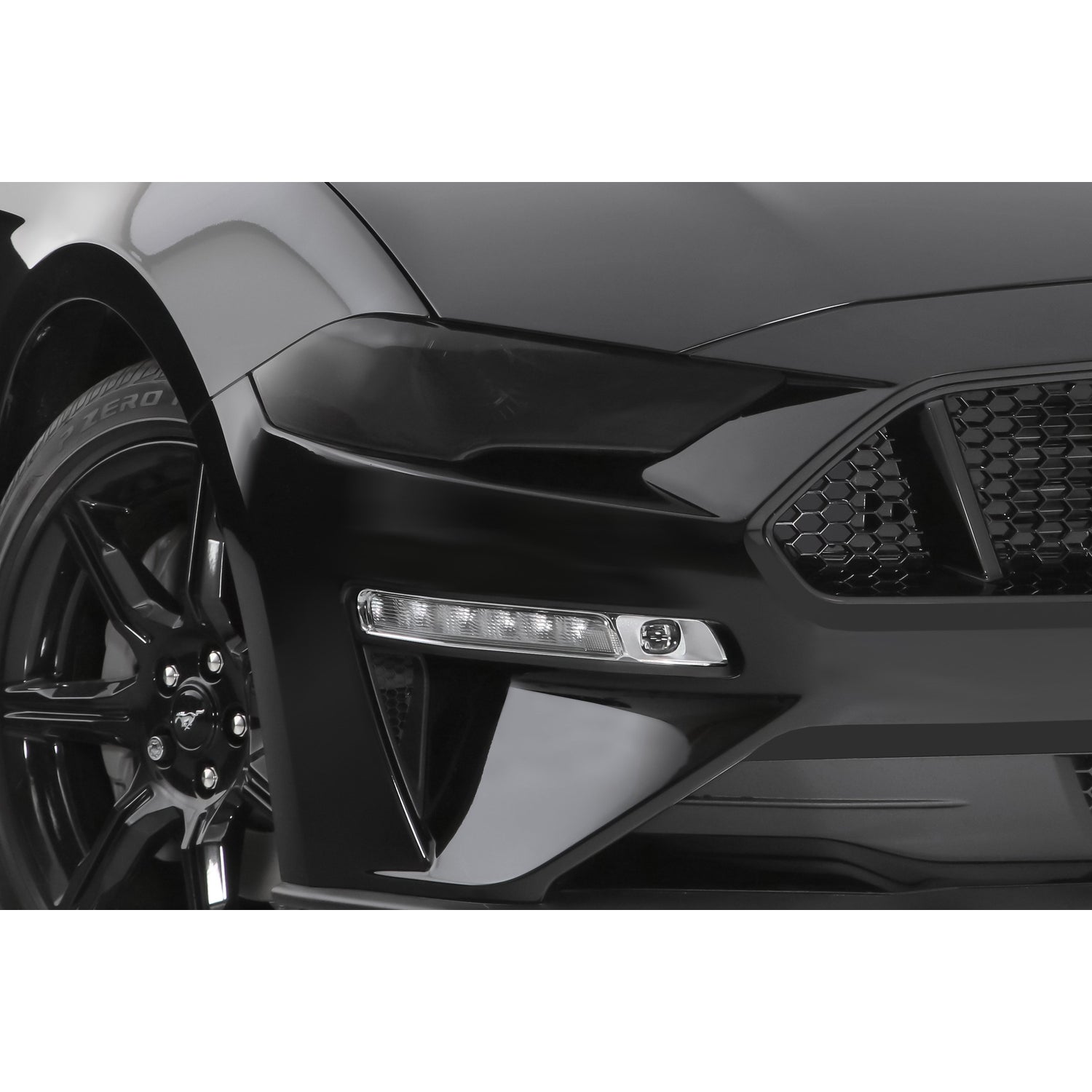 Smoke Headlight Cover <br>18-22 Ford Mustang