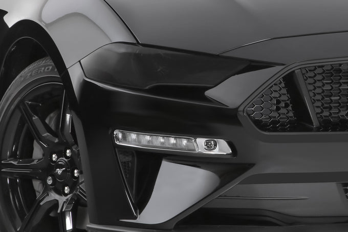 Smoke Headlight Cover <br>18-22 Ford Mustang