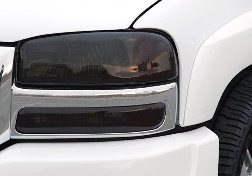 2 Pc Smoke Headlight Cover <br>99-06 GMC Sierra 1500, 2007 Sierra 1500 Classic