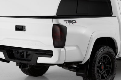 2 Pc Carbon Fiber Look Taillight Cover <br>16-23 Toyota Tacoma