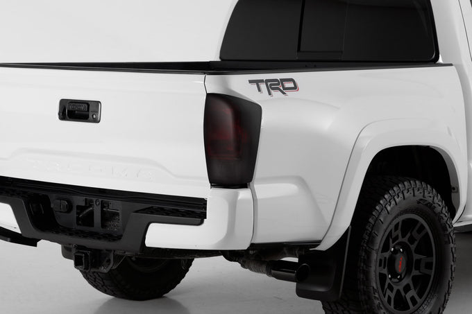 2 Pc Carbon Fiber Look Taillight Cover <br>16-23 Toyota Tacoma