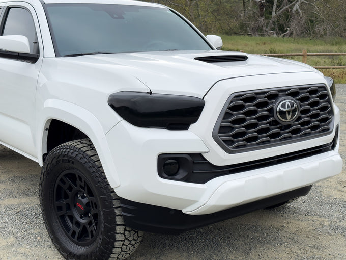 2 Pc Smoke Headlight Cover <br>16-23 Toyota Tacoma