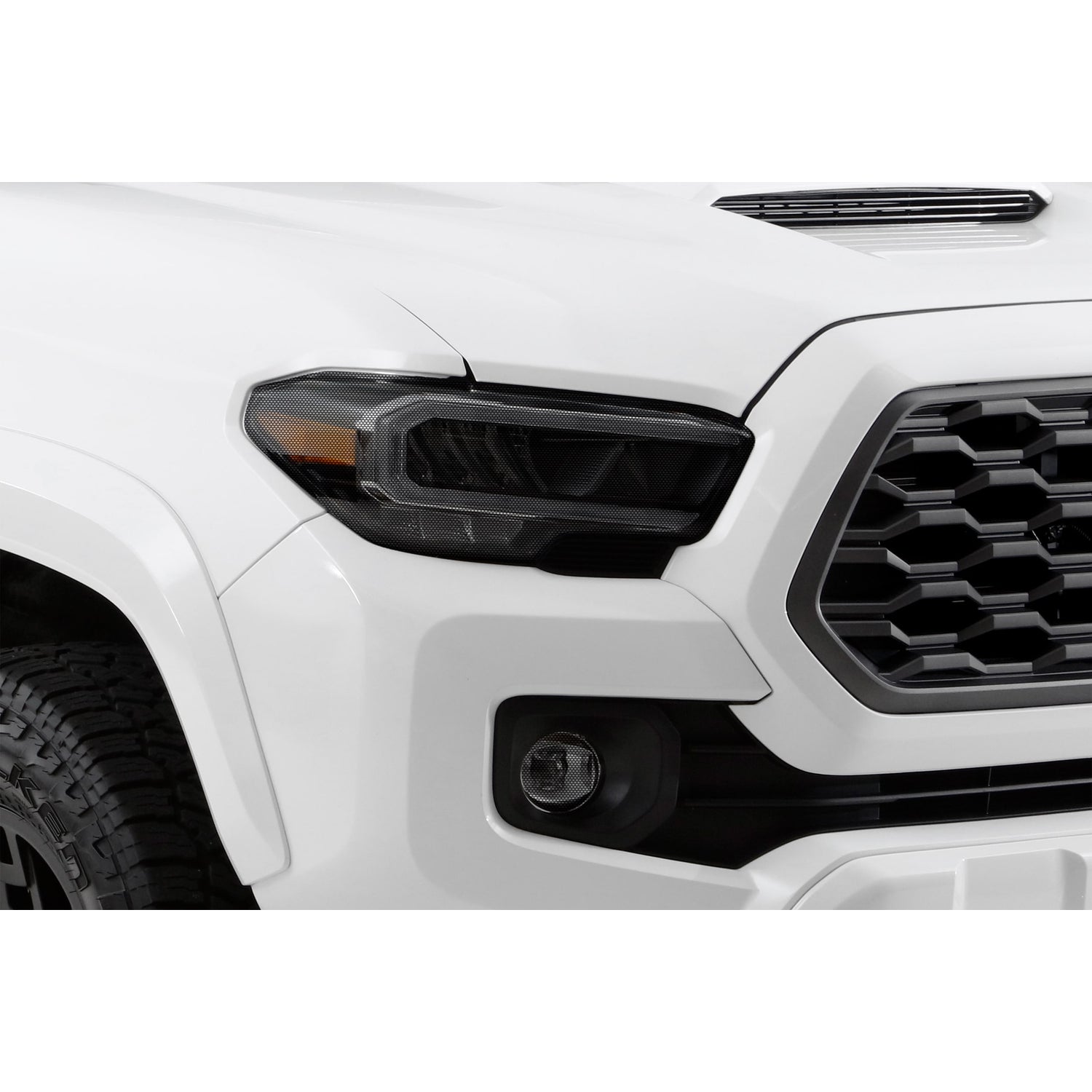 2 Pc Carbon Fiber Look Headlight Cover <br>16-23 Toyota Tacoma