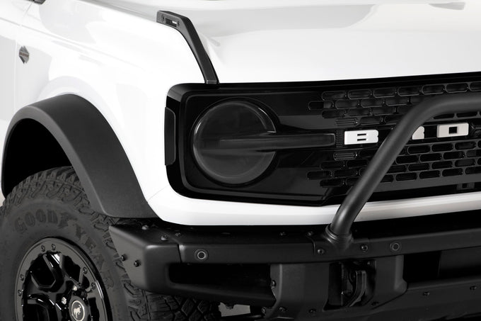 4 Pc Smoke Headlight Cover Kit <br>19-24 Ford Bronco